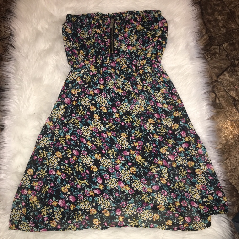 summer strapless dress
